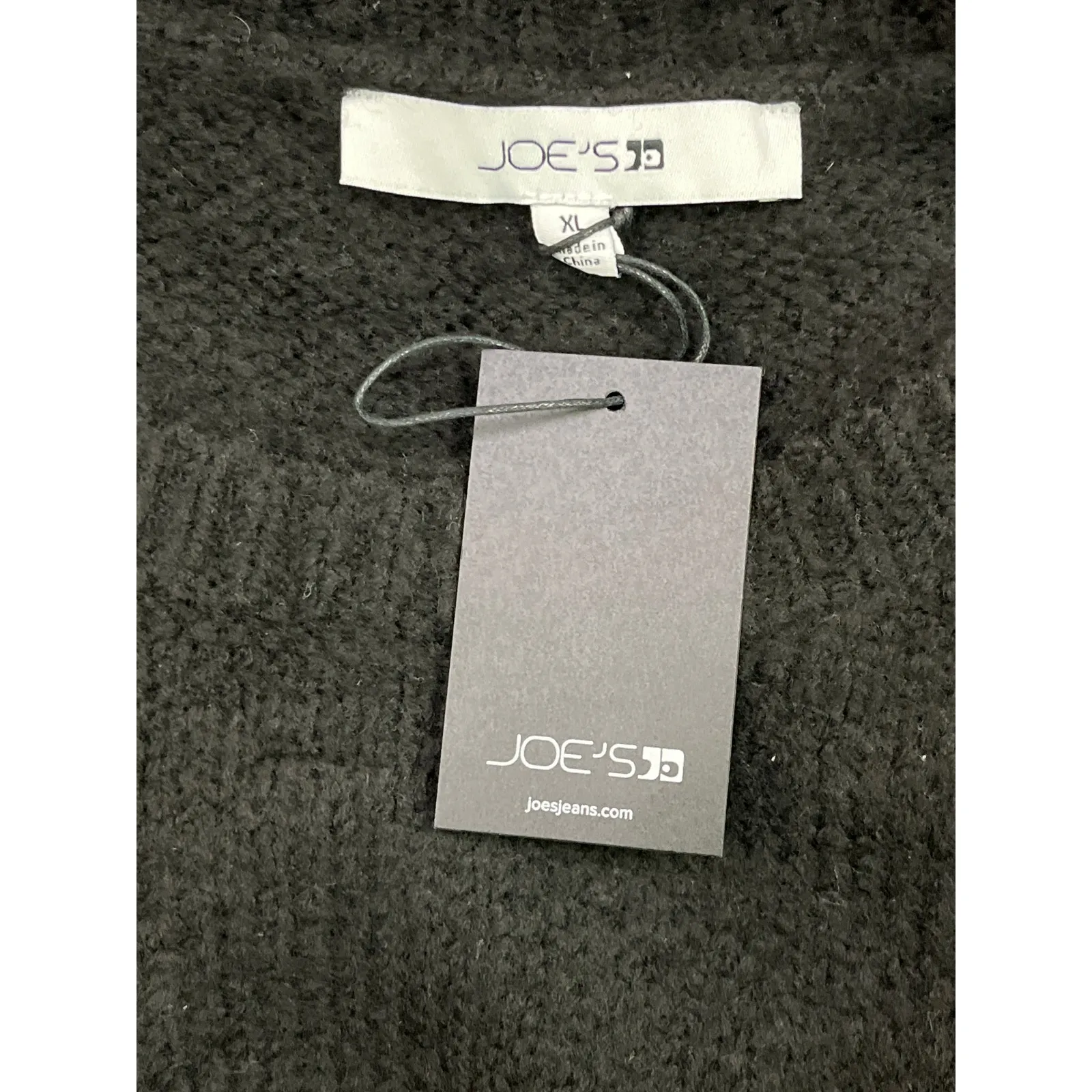 Joe’s Jeans Collection Black Knit Sweater Women’s Size XL Soft Long Sleeve NWT - Image 3