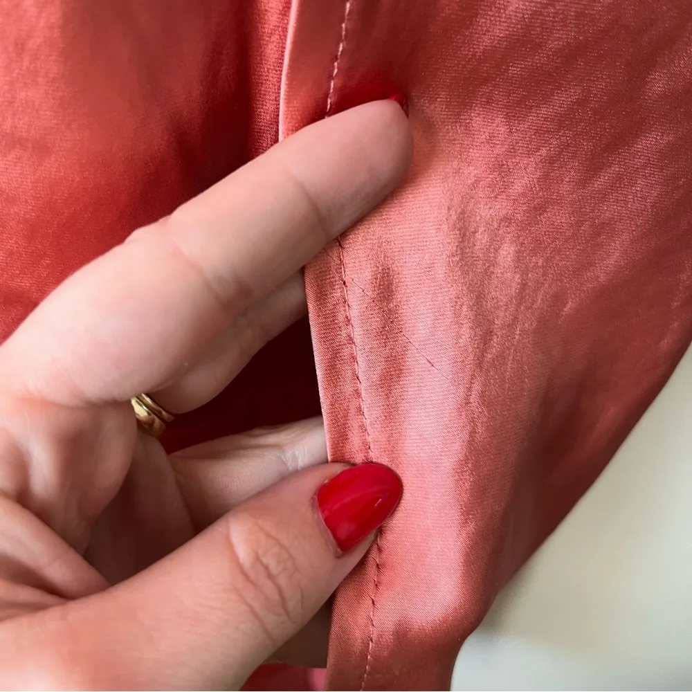 Petal & Pup Cheya Rose Pink Satin Midi Dress 10 - Image 5