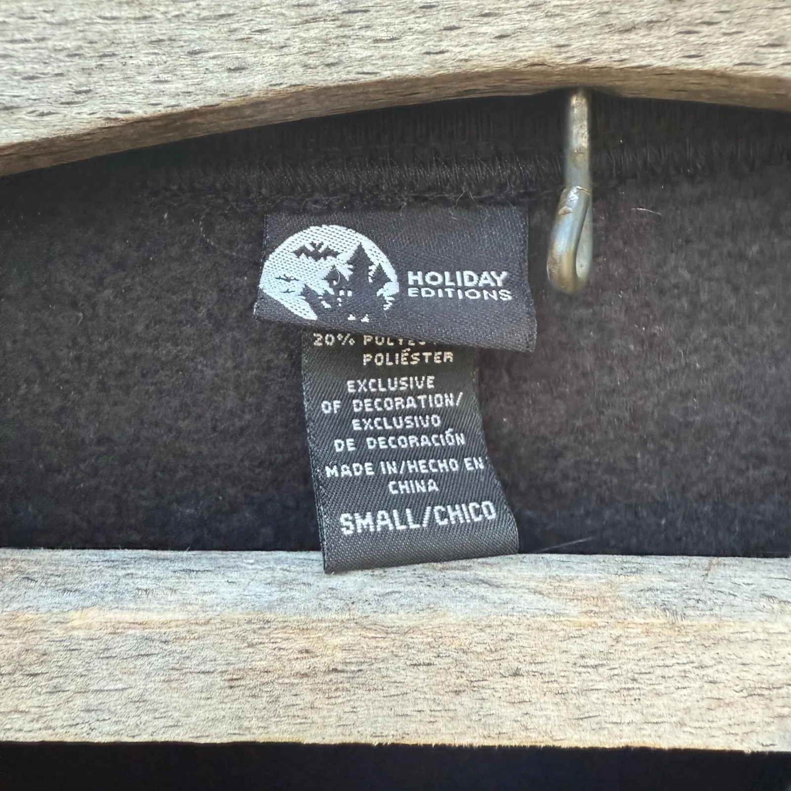 Holiday Edition Halloween Jackolantern embroidered Spooky Cat Black Sweatshirt S - Image 5