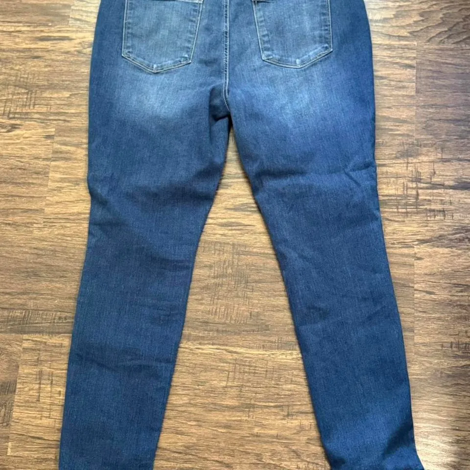 Sonoma Goods For Life Distressed Skinny Jeans 14R Blue Size 14 - Image 4