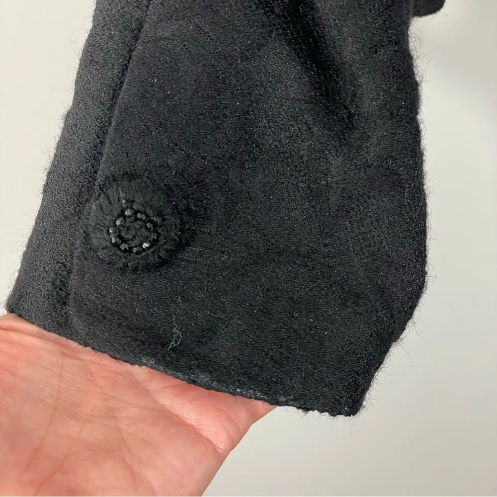 Ann‎ Taylor Black Blazer Textured Wool Blend 2 Button Size 4 - Image 5