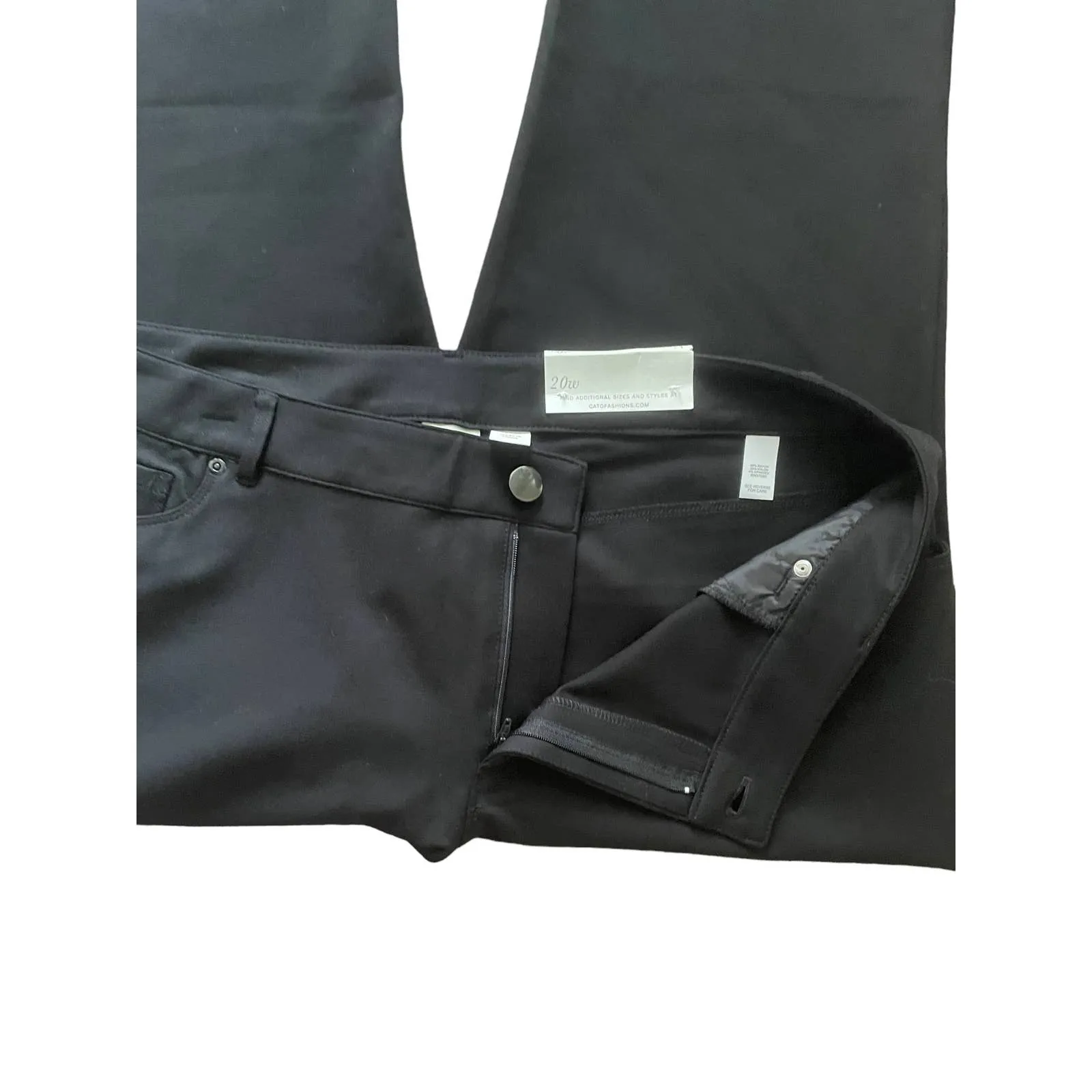 Cato Women Pants 20WP Black Stretch Comfort Workwear Office Academia Travel‎ NEW - Image 8