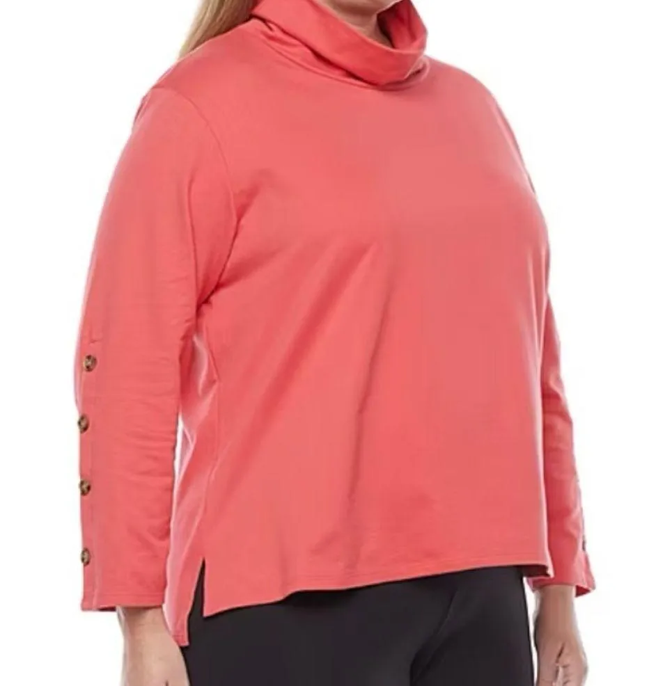 This is a long sleeve turtle neck by St. John’s Bay - Image 3