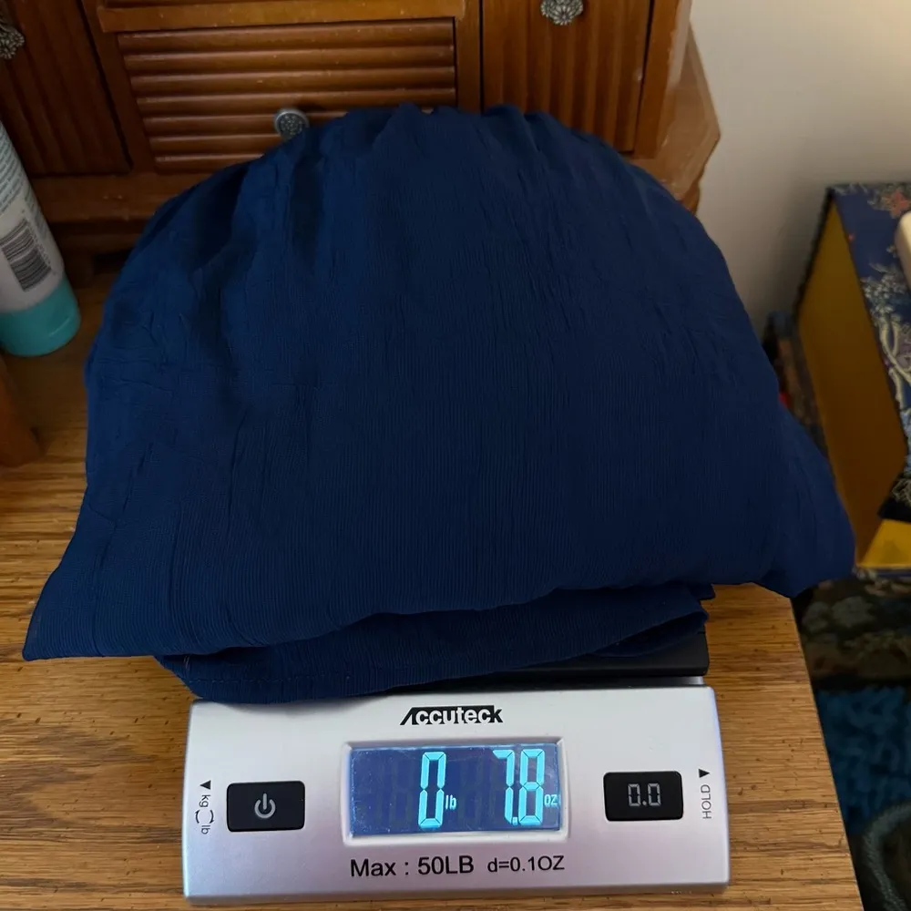 Liz Lange Maternity Dressy Tank Top Blouse Women’s Size Large Flowy Blue Boho - Image 11