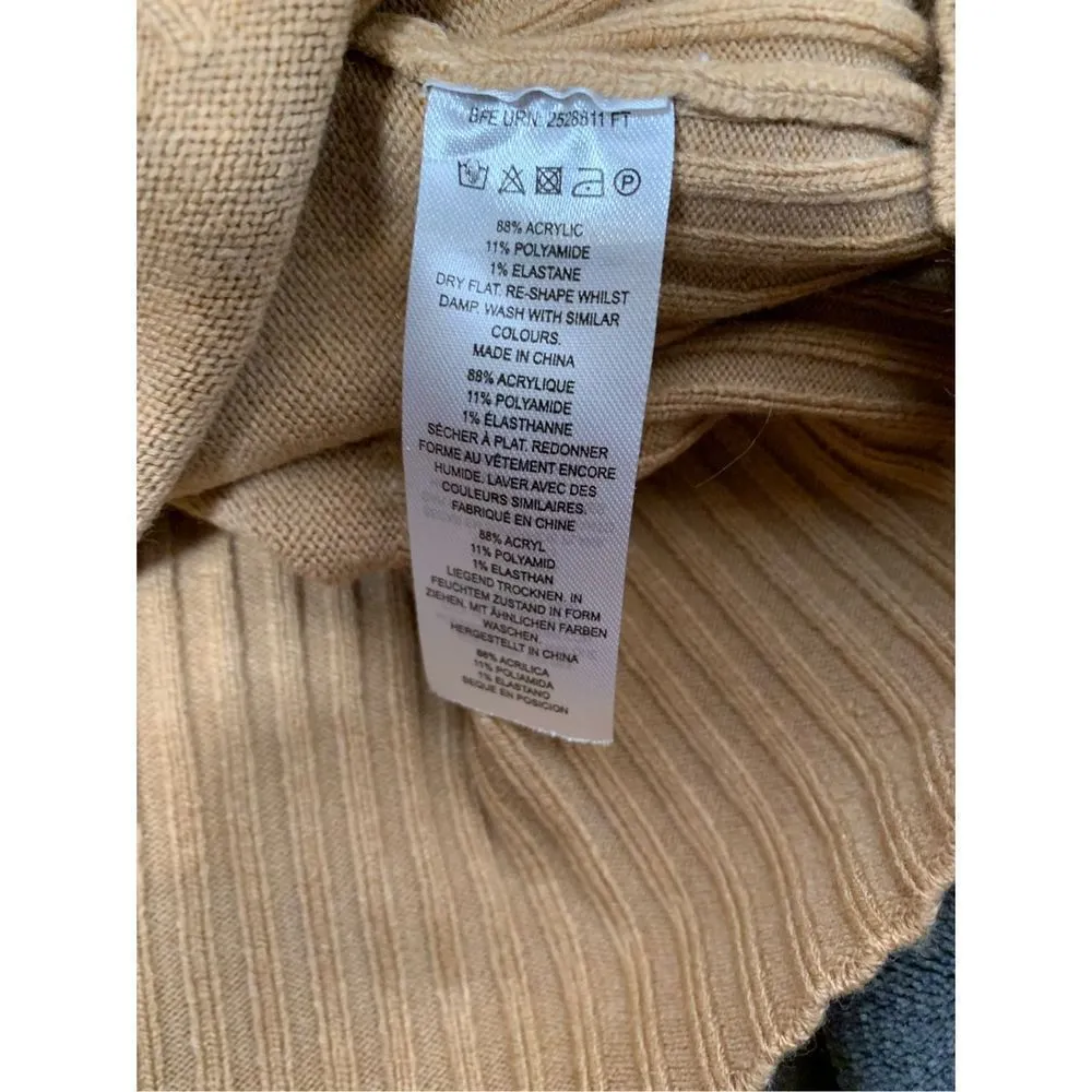 NWOT French Connection Women's Beige Babysoft Roll High Neck Jumper Swea… - Image 5