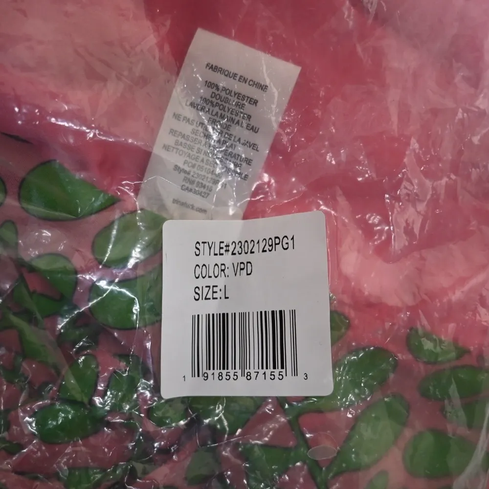 Trina Turk Womens Large Petal Print Plissé Ruffle Halter Top in Pink Dawn NEW - Image 11