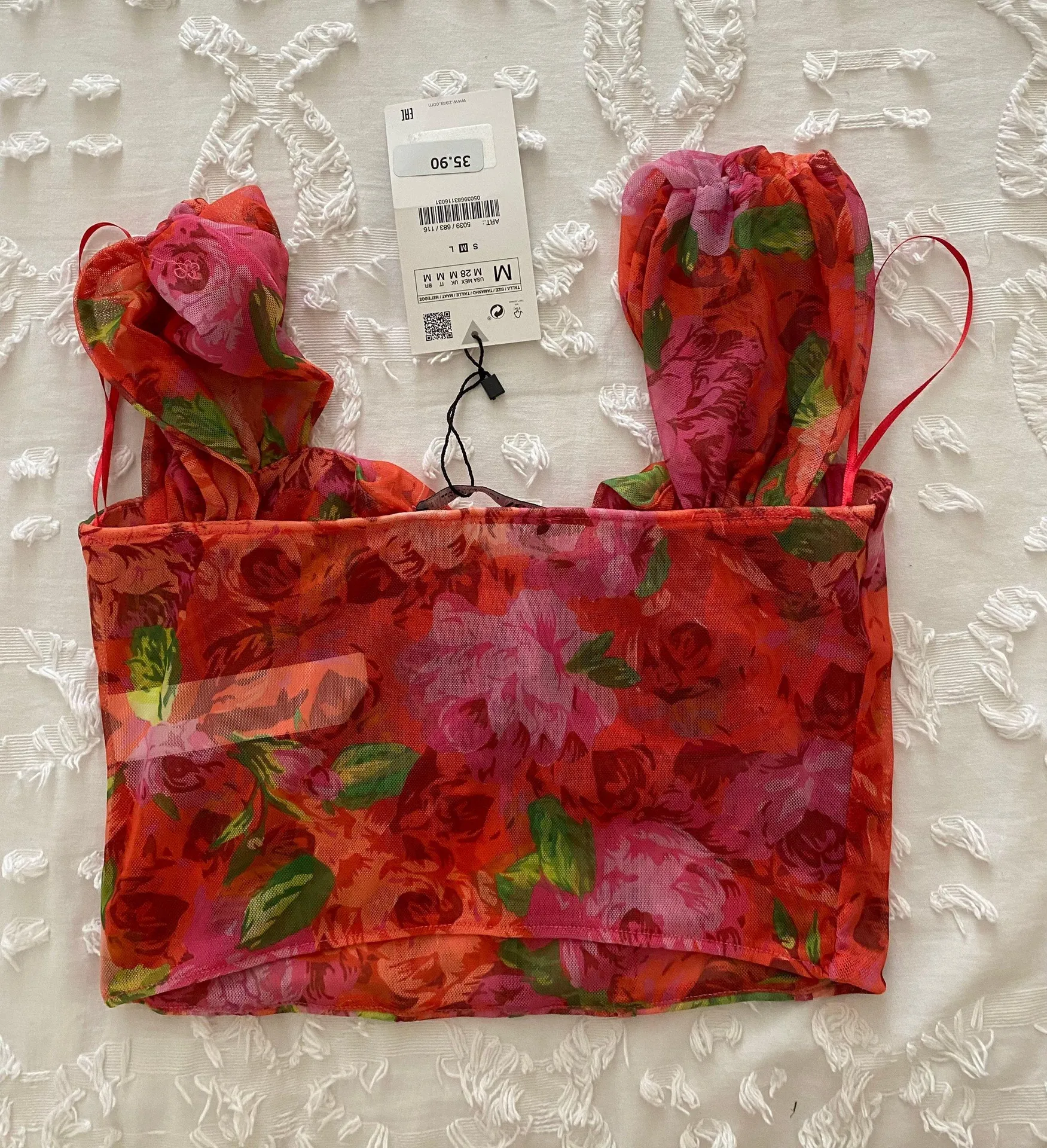 ZARA Floral Corset Top - Image 2