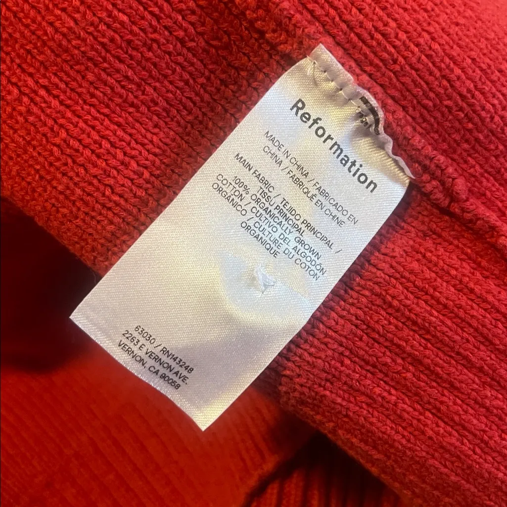 Reformation  Brooklyn Organic Cotton Sweater - Image 7