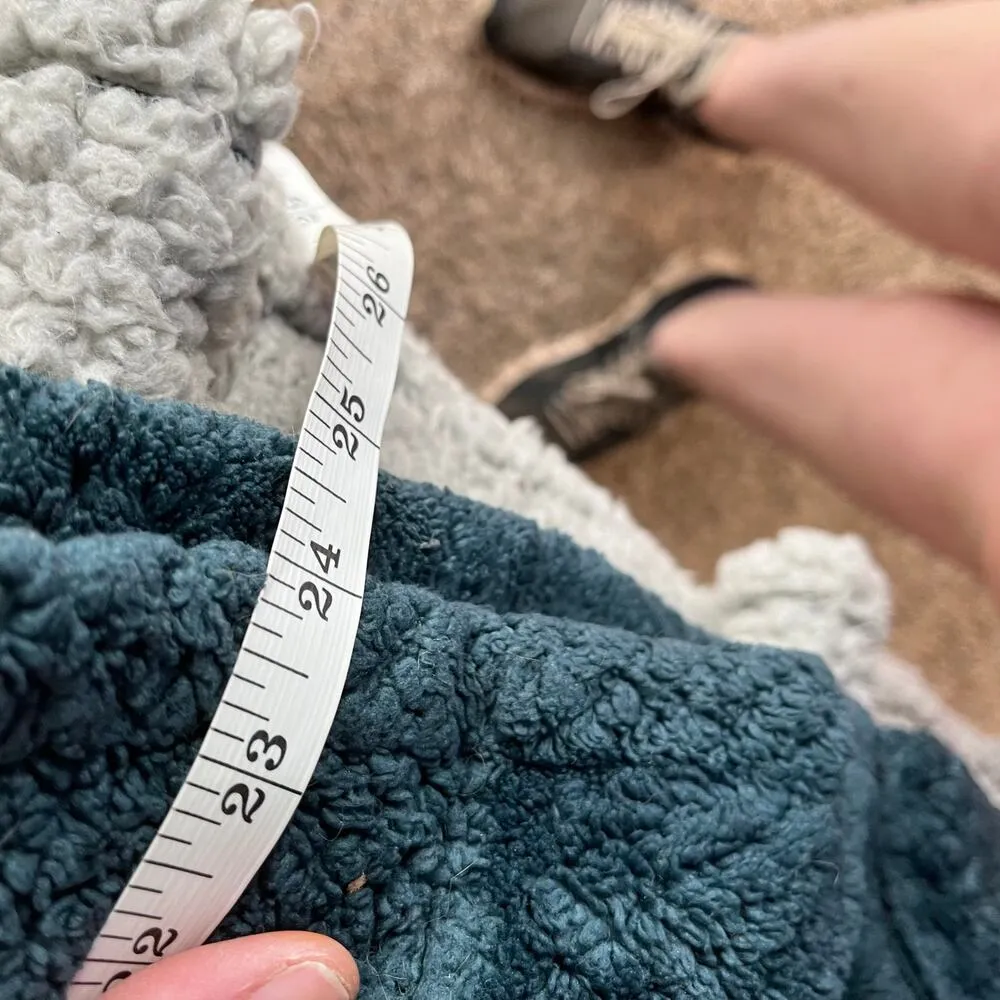 Columbia Teal Blue Green Pearl Plush II Fleece Full Zip Jacket Women's Medium - Image 3