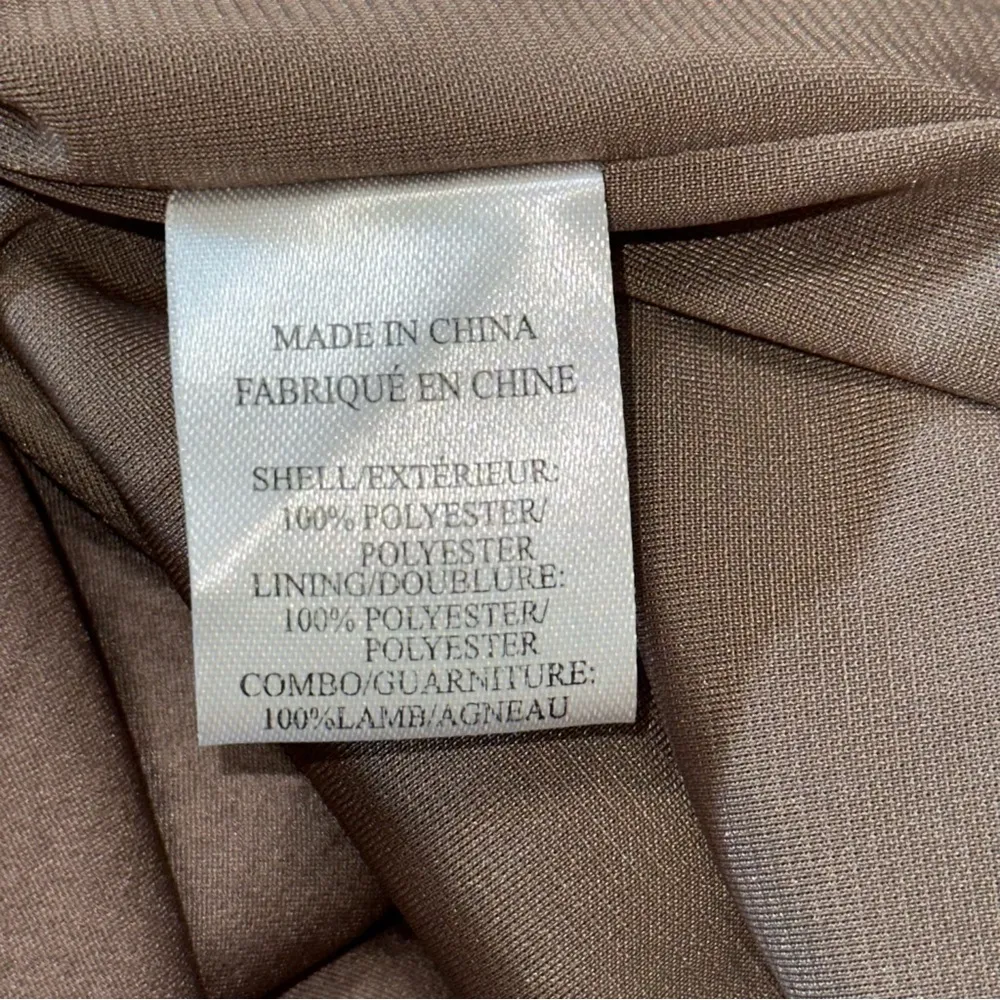 Helmut Lang Women’s 2 Taupe One Shoulder Slouchy Asymmetrical Belted Mini Dress - Image 6