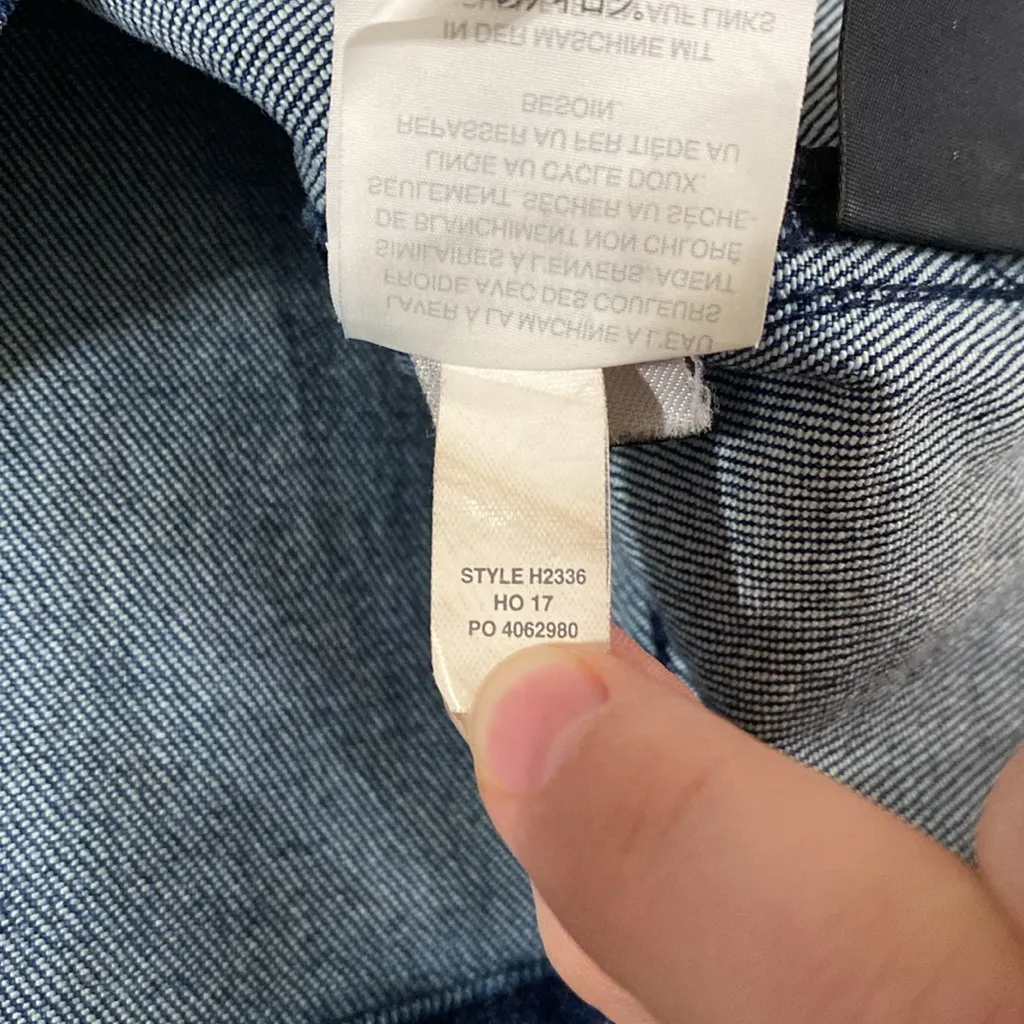 Madewell Denim Utility Zip Skirt size 26 - Image 9