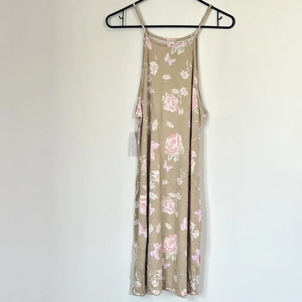 NWT BP by Nordstrom Sleeveless Knit Dress in Beige Anna Floral - Size: Large - Image 8
