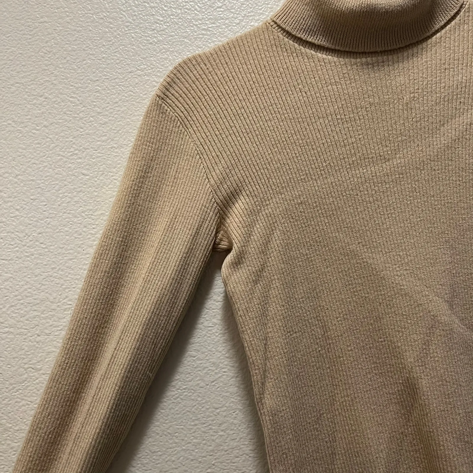 Pendleton Woolen Mills Sweater Cream Long Sleeve Vintage Turtleneck Pullover S - Image 3