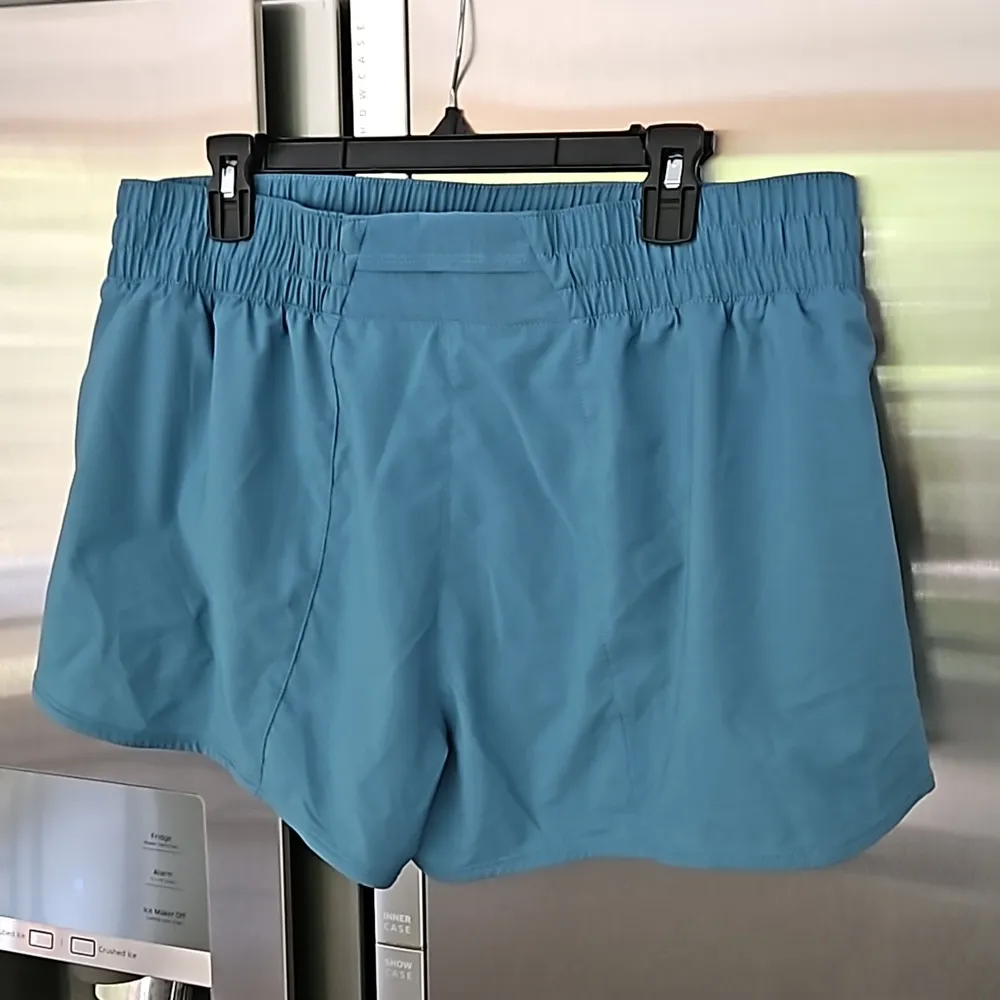 💕NIKE💕 DRI FIT One Mid Rise 3" Shorts ~ Noise Aqua/Reflective Silver XL NWT - Image 8