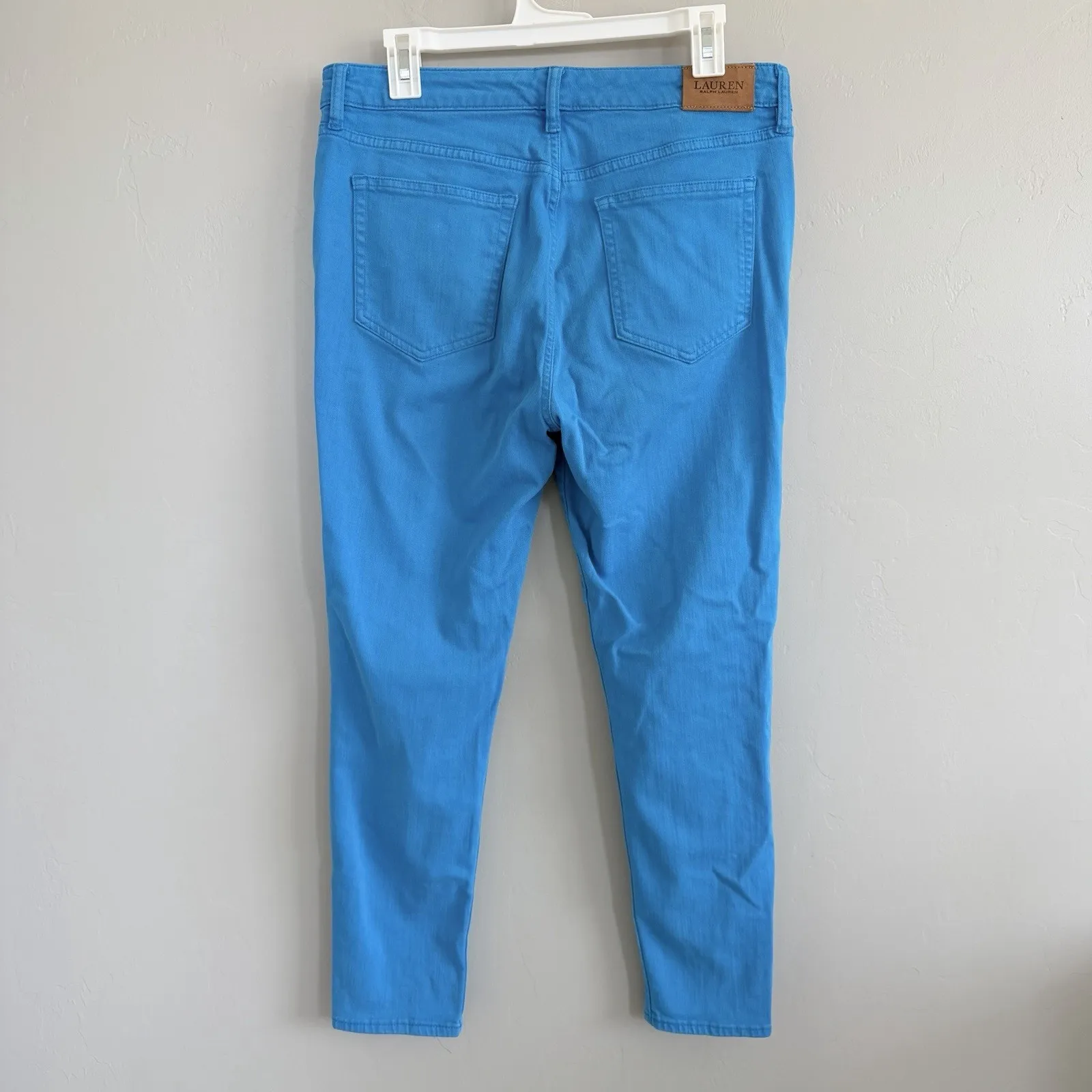 Lauren Ralph Lauren Jeans Womens Size 12 Blue Premier Skinny Cropped Pants Jeans - Image 4