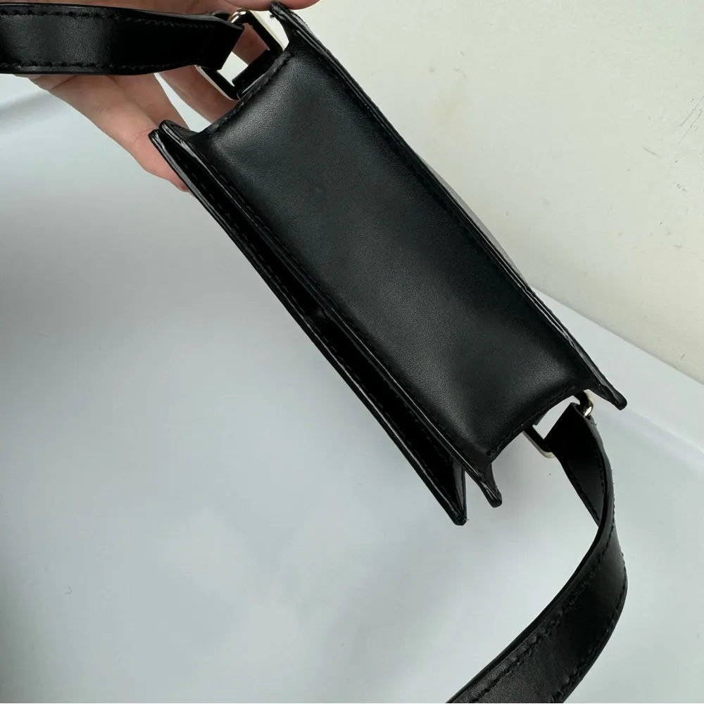 Kate Spade Lemon Street Gwen Camera Bag Black Gold Crossbody Collector - Image 14