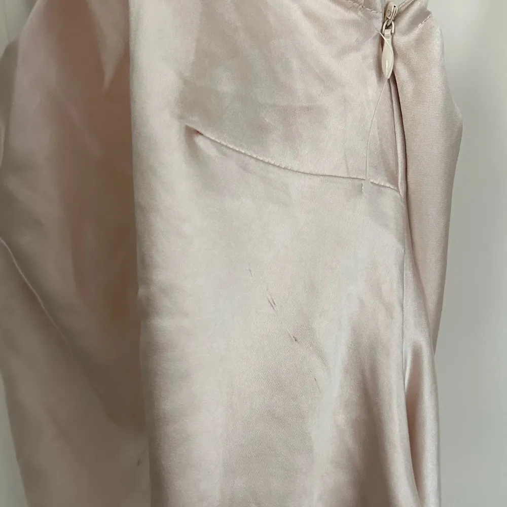 Selfie Leslie champagne silky satin open back DANIJELA PEARL BACK SLIP DRESS - Image 9