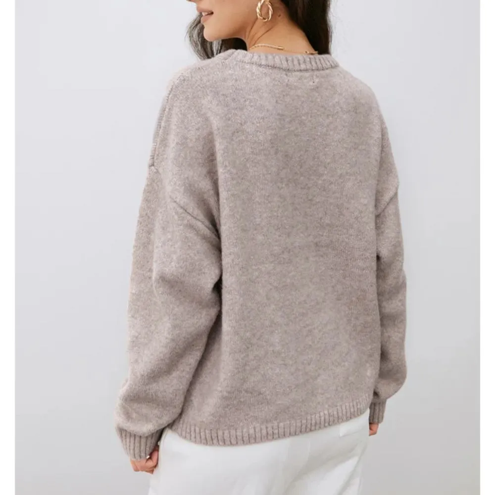 NWT Commense Lightweight Cloud Weather Pullover Sweater in Camel - Image 10