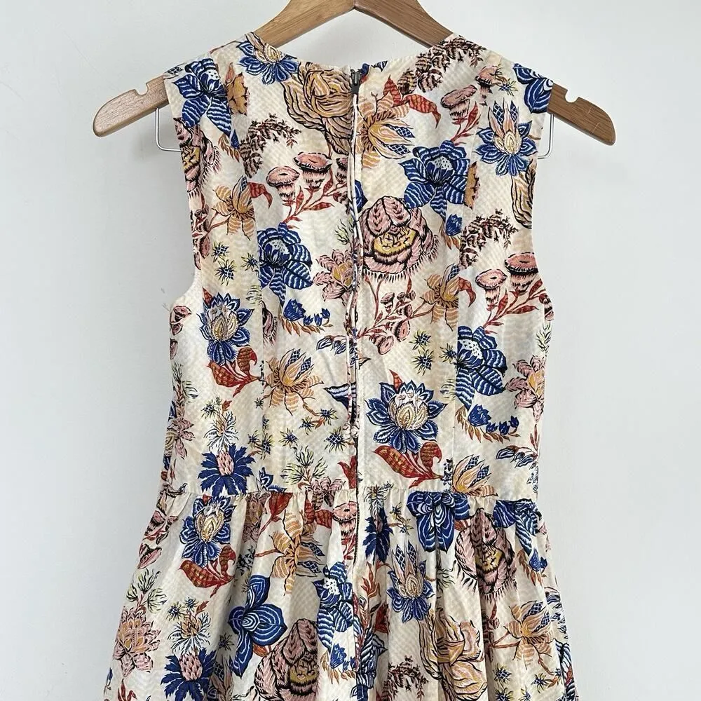 Ulla Johnson Dress 6 Kaiya Floral Magnolia Garden Tea Feminine Pleated Pockets - Image 8