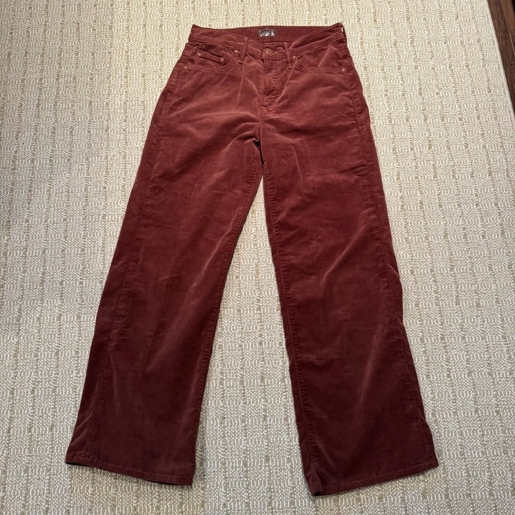 MOTHER The Maven Corduroy Ankle Mid Rise Wide - Image 3