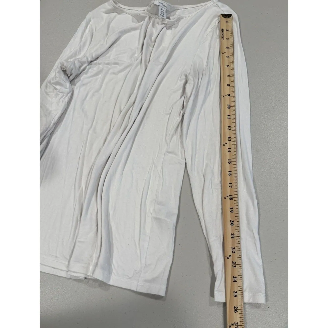 Daily Ritual Top Womens 2XL Minimalist Stretch Base Layer Travel Quiet Luxury White Size XXL - Image 6