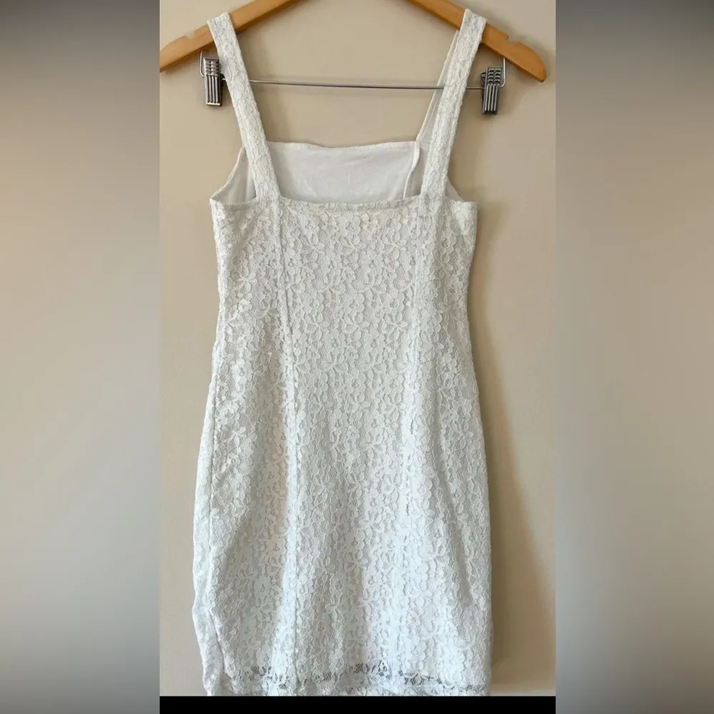 Hollister White Lace Mini Dress - Image 2