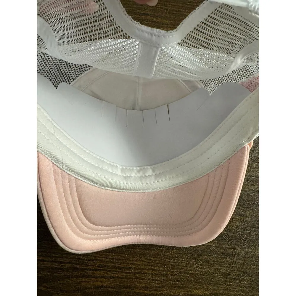 Simply Southern Bride's Babe Bachelorette Trucker Hat Pink/White Sequined New - Image 3