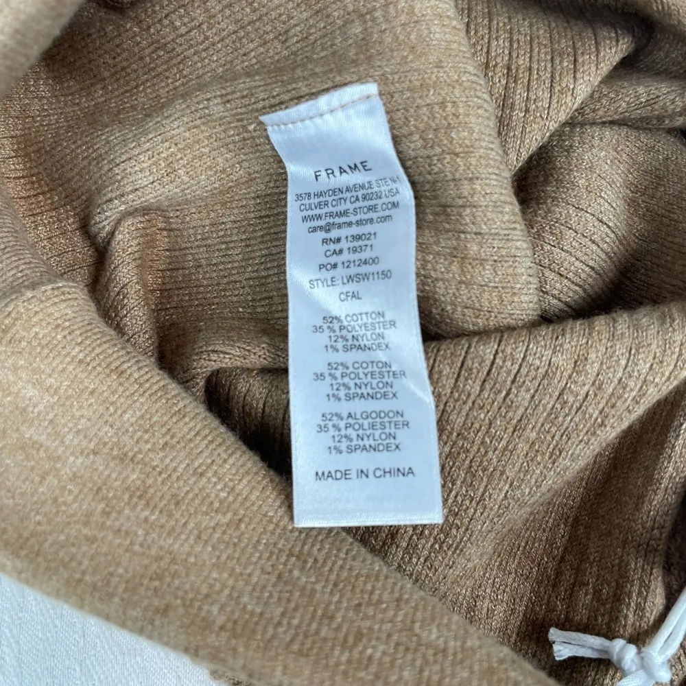 Frame‎ Rib Sweater Bike Short in Cafe Au Lait - Image 11