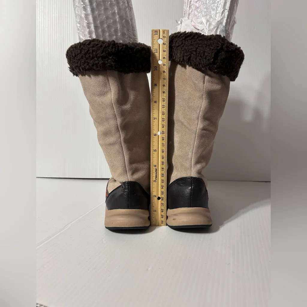 Lands’ End leather winter pull-on boots women size 8 1/2 - Image 6