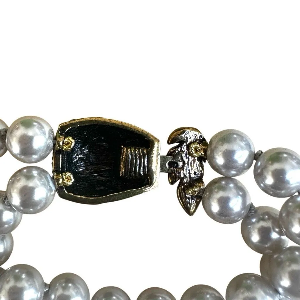 Heidi Daus Glittering Guardian Fu Dog Pearl Bracelet - Image 7