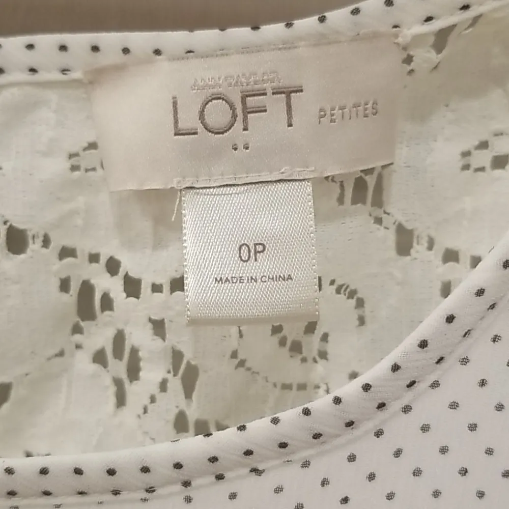 💕ANNE TAYLOR LOFT💕 Lace Polka Dot Print Dress - Image 6