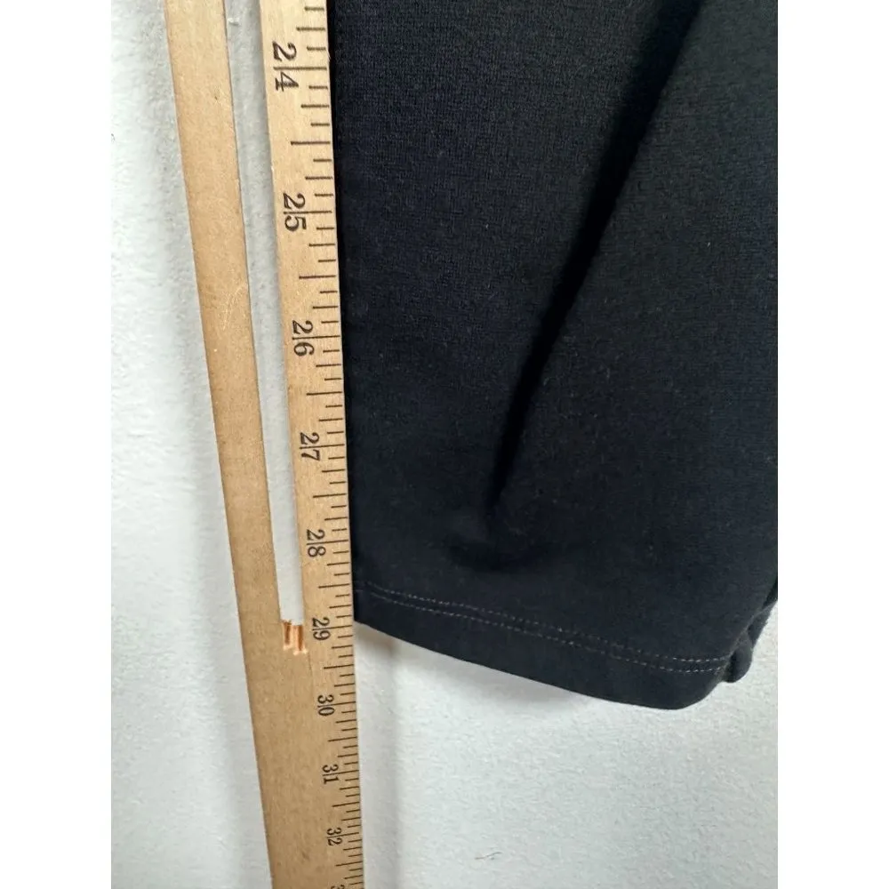 Womens Pants Small Black Elastic Waist Pull On Leggings Solid Stre - Image 6