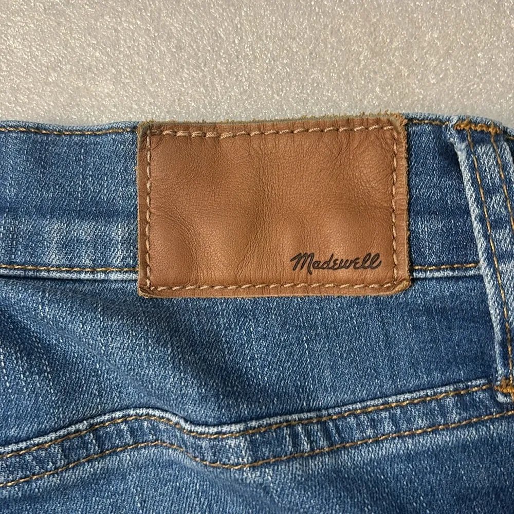 Madewell Cali Demi Boot Button Up Fly High Rise Frayed Raw Hem Skinny Jeans 26 - Image 9