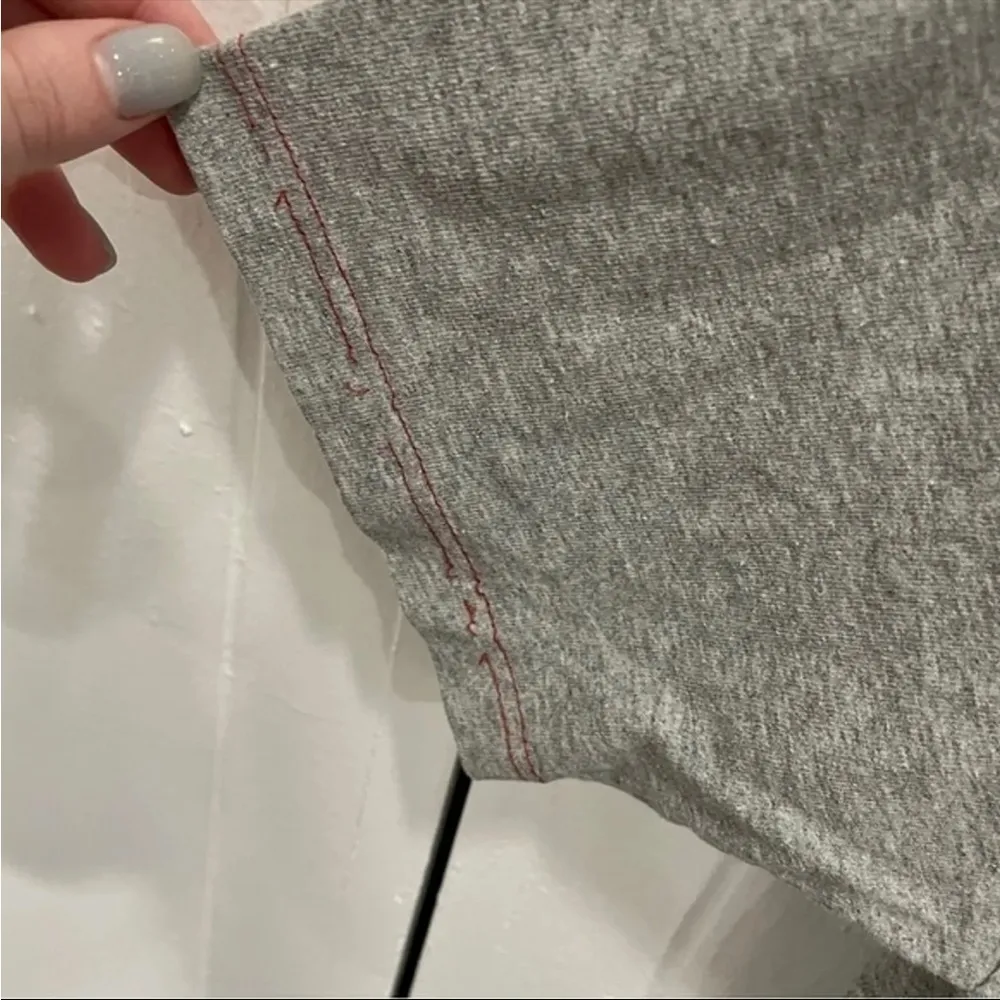 Nike Y2K Grey Velvet T Shirt - Image 5