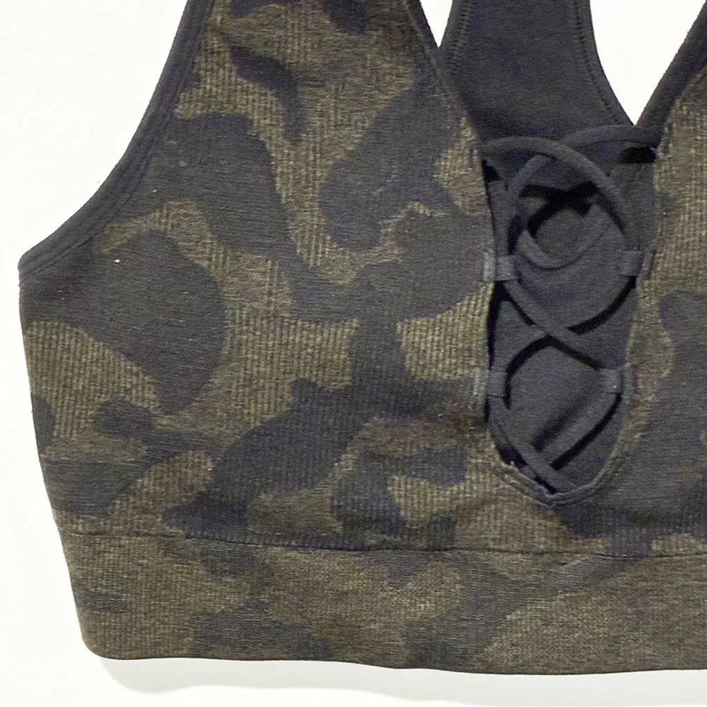 Gymshark ADAPT CAMO SEAMLESS RIBBED SPORTS BRA Athletic Workout - Image 2
