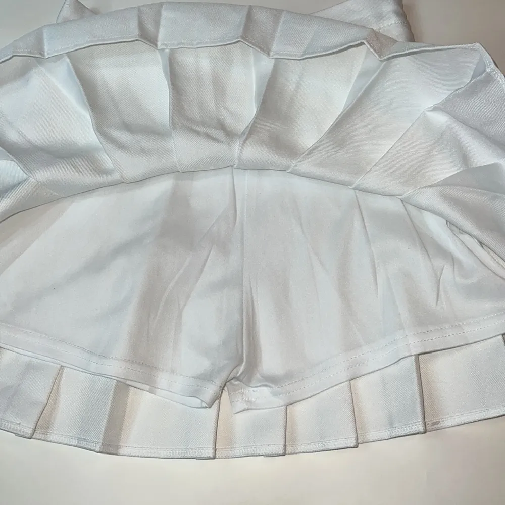 White Pleated Tennis Skirt Size XS - Image 3