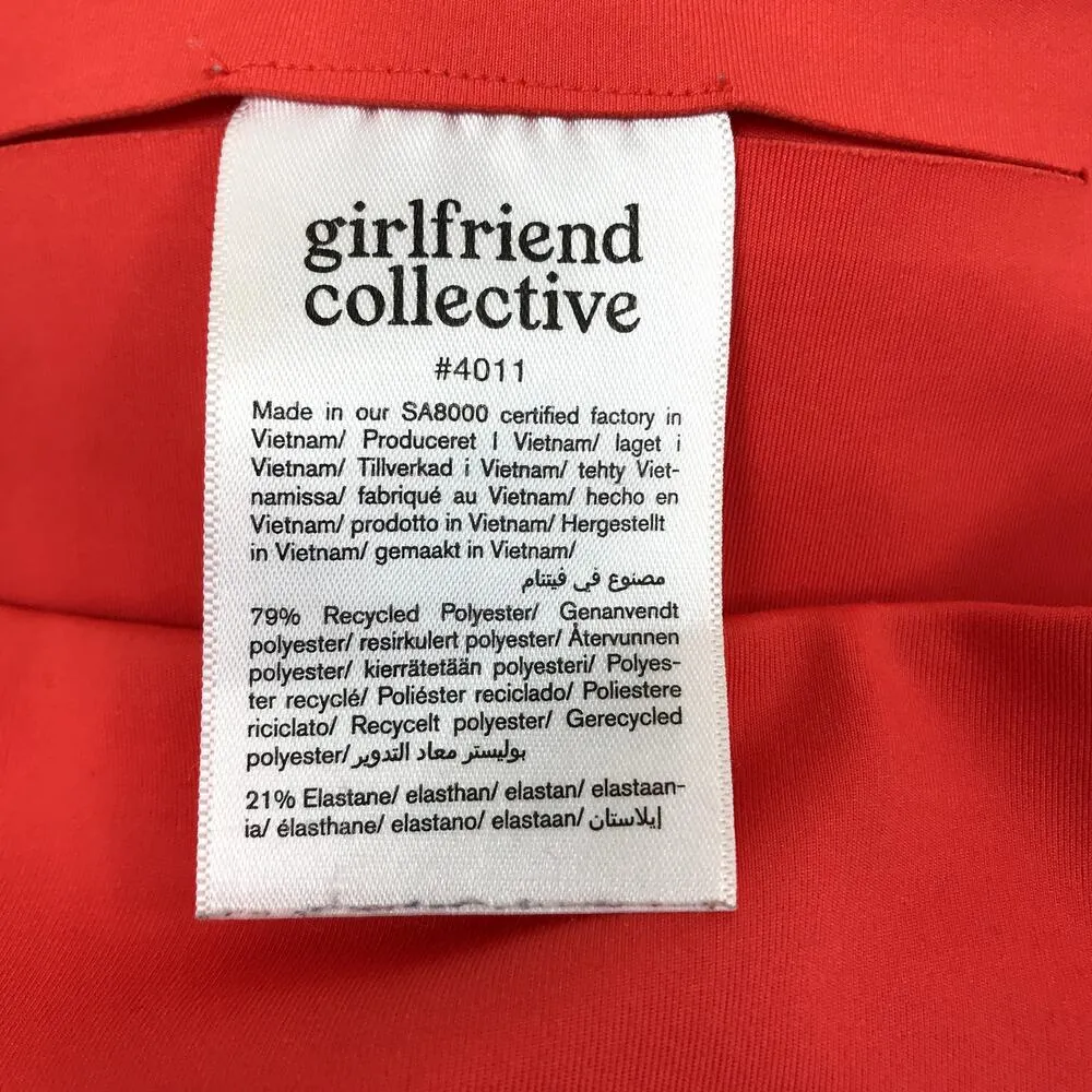 GIRLFRIEND COLLECTIVE Bike Short Women S Blood Orange Sporty Athletic Outdoor - Image 10