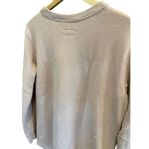 Abercrombie & Fitch Pale Pink Slouchy Oversized‎ Long Sweater Sweatshirt Small - Image 11