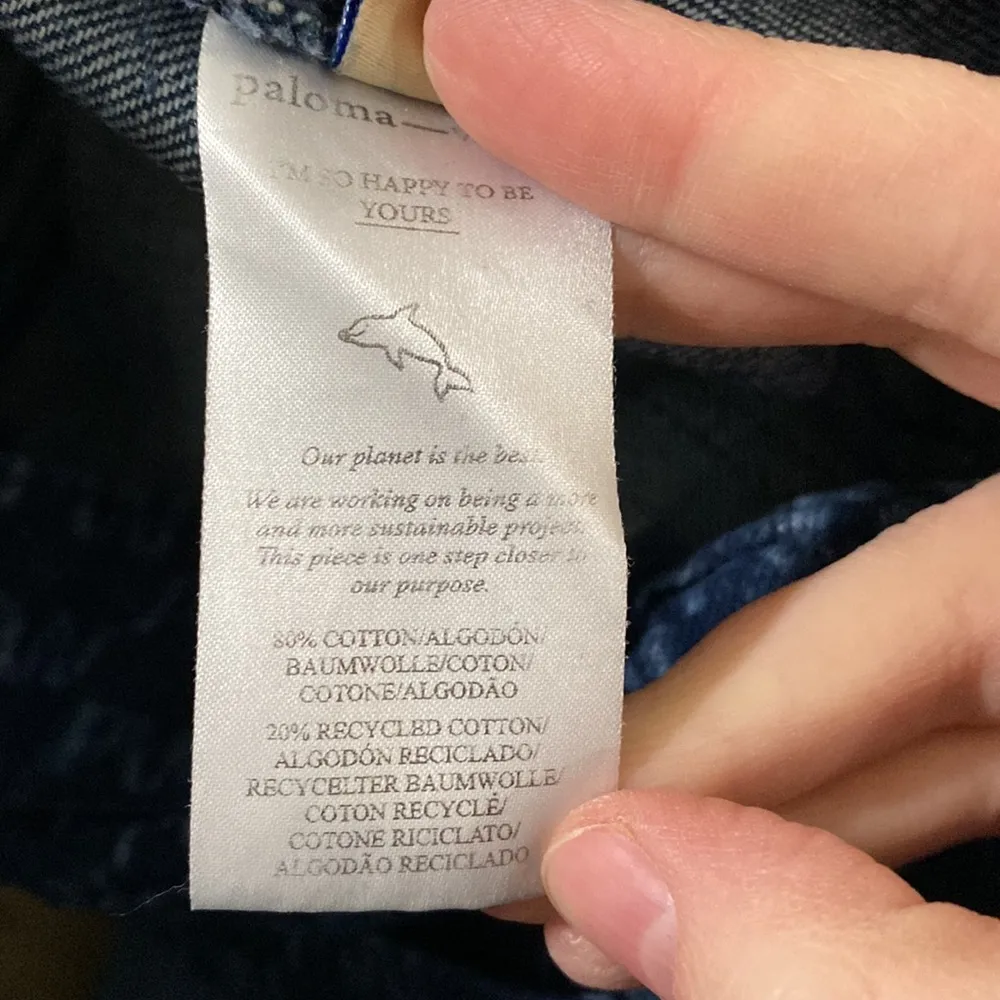 Paloma Wool Keira monogram jeans size EU 34 or US 2 Blue - Image 13