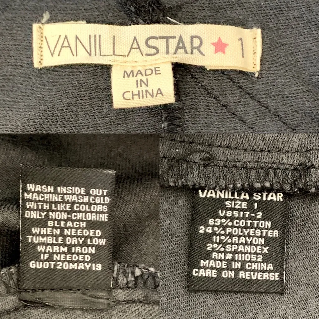 Vanilla Star Camo Dress Skirt Skirtall Raw-Hem Jean Camouflage Mini Skirt NWT - Image 4