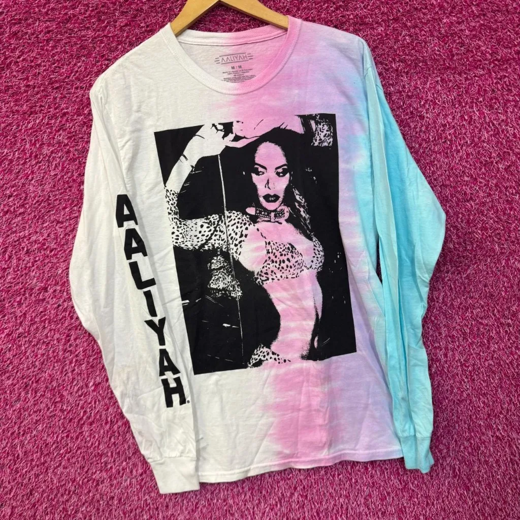 Aaliyah One in a Million Urban Pop Split-dye Long Sleeve M  - Image 3