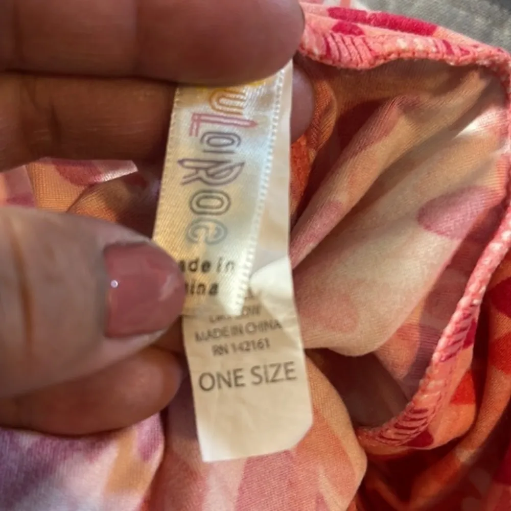 Lularoe Red Pink Hearts Valentines Buttery Soft Leggings One Size #4403 - Image 5