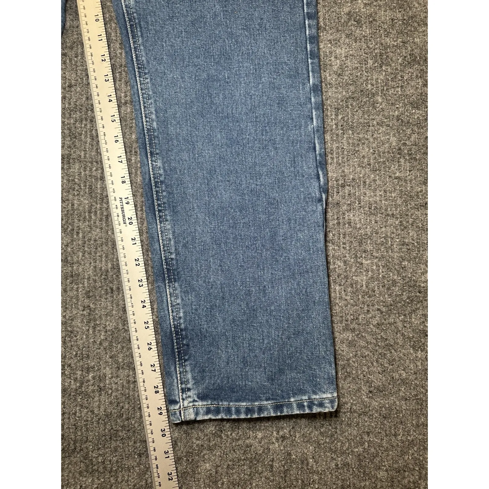 Vtg Tommy Hilfiger Jeans Logo Red Waist Band 2001 Stone Wash‎ Women's 12 - Image 5