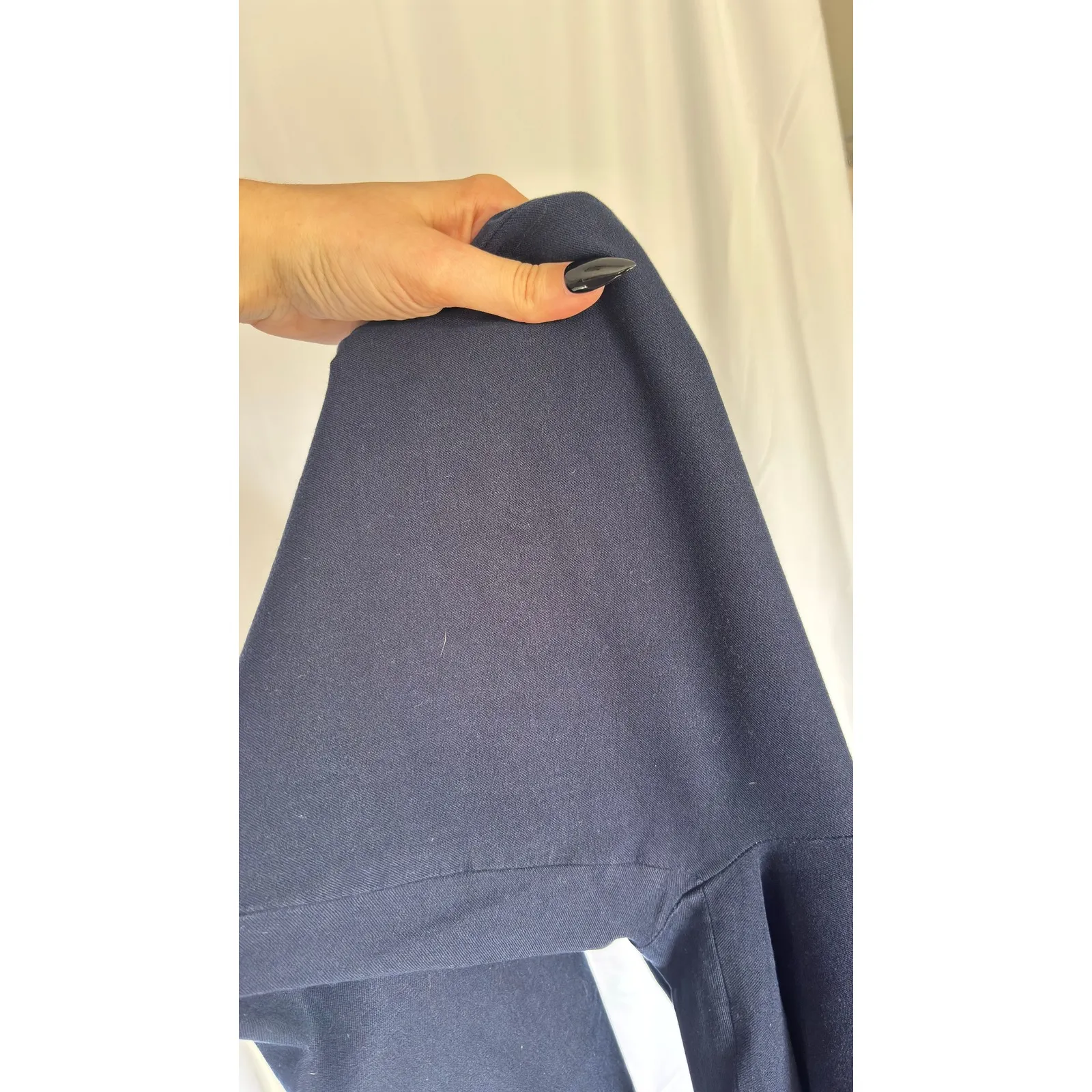 Banana Republic Navy Blue Cropped Flare Pants Women Size 6 Tailored Career - Image 10