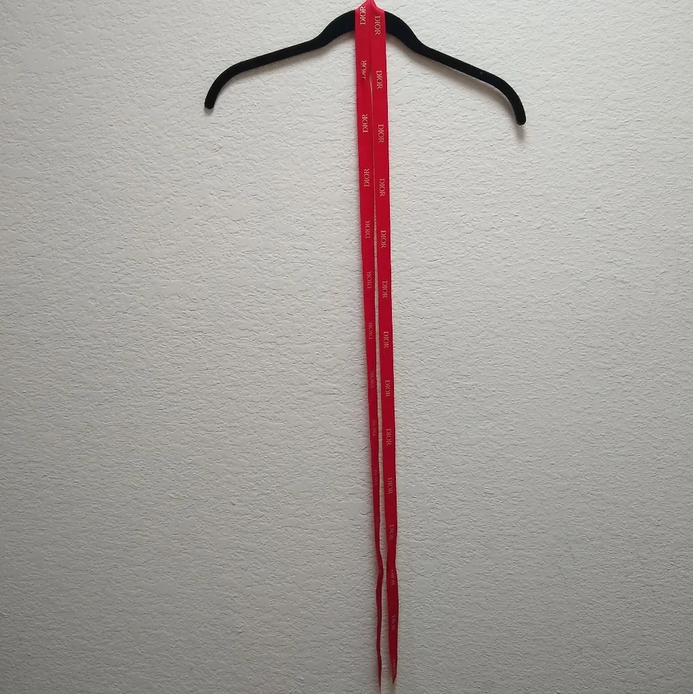 DIOR Authentic Red and Gold Ribbon - Image 2