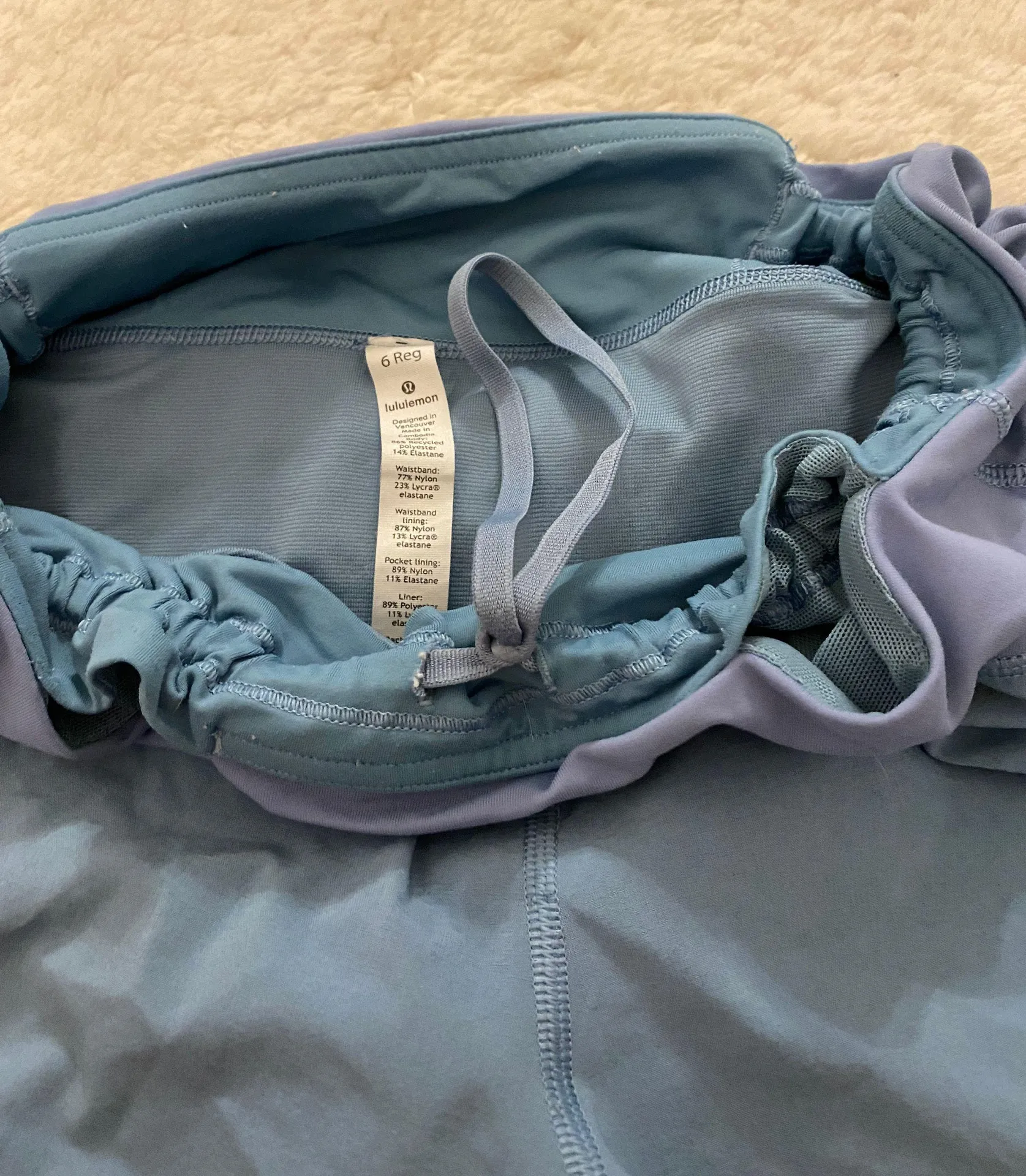 Lululemon Blue Lulu Shorts - Image 3