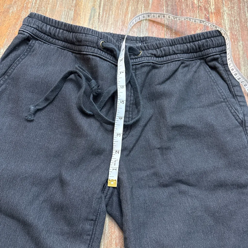 Mother Heather Black Drawstring Cropped Trainer Jogger Pants Size 26 - Image 8