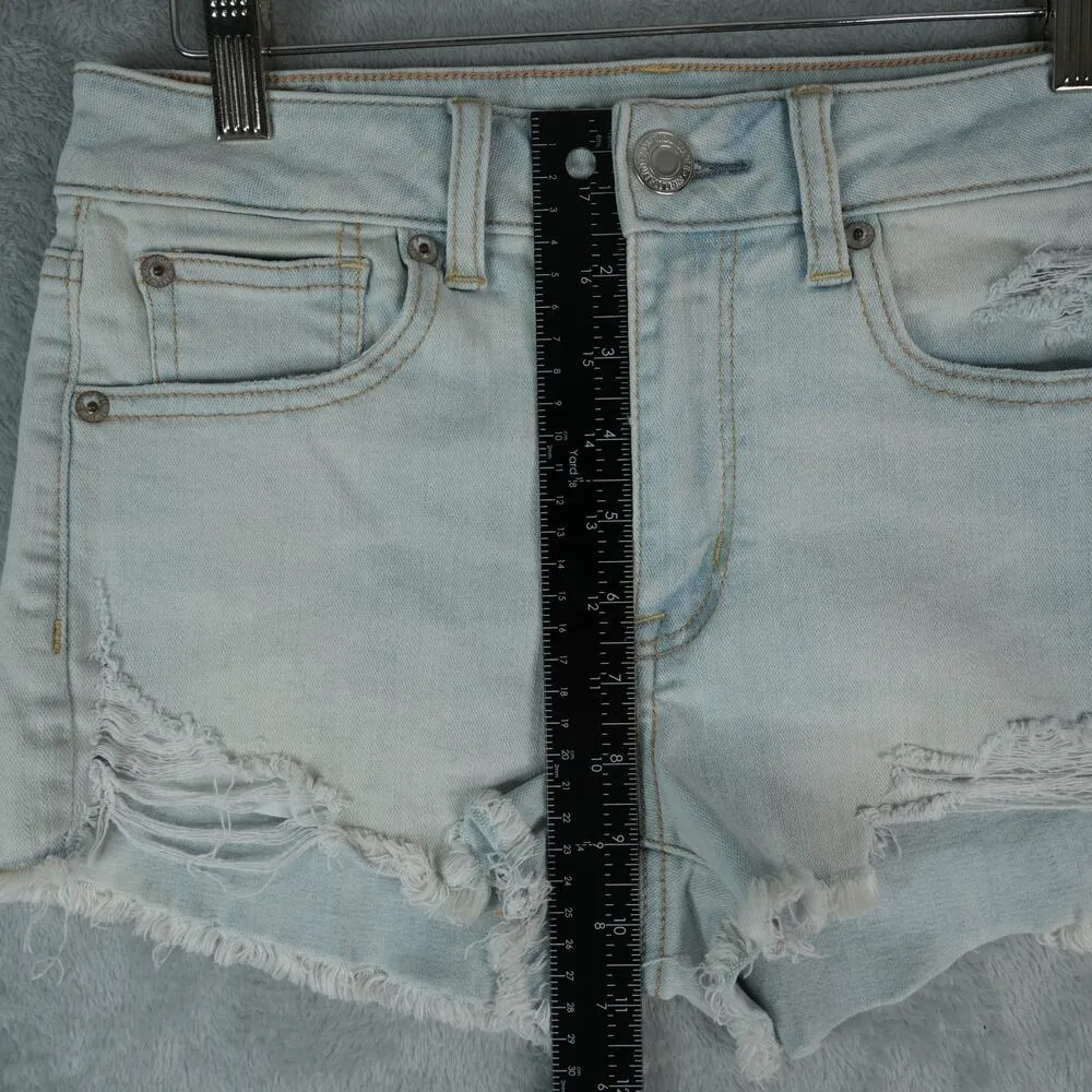 American Eagle Shorts Womens 4 Distressed Cutoff Super Stretch X Hi Rise Shortie - Image 6