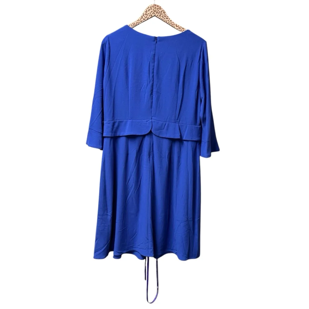 NEW Seraphine Luxe Square Neck Waist Detail Maternity Dress Blue US 12 NWT Size undefined - Image 3