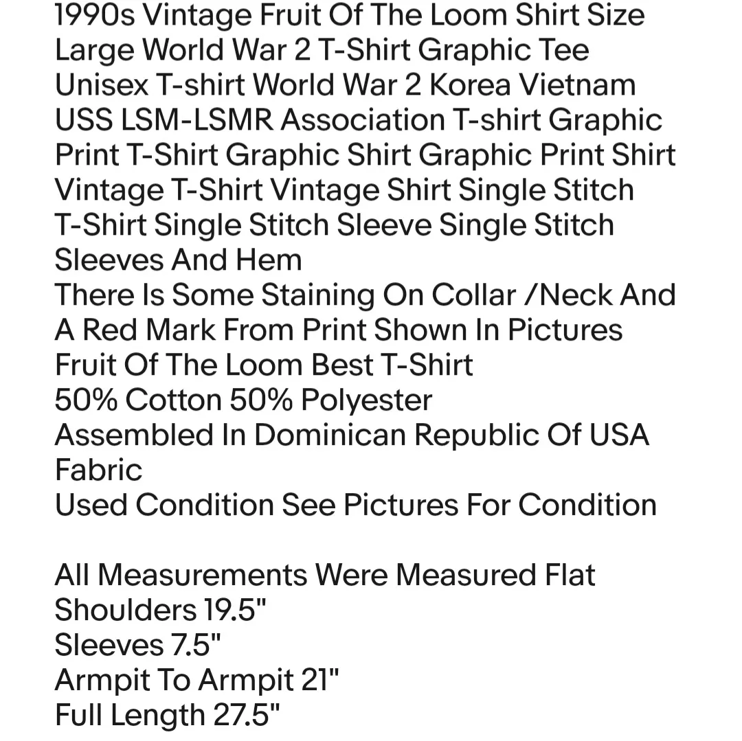 1990s Vintage  Shirt Size Large World War 2 T-Shirt Graphic Tee Unisex T-shirt - Image 2